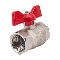 Шаровой Кран DOUBLE-LIN латунный резьбовой, бабочка ВР/ВР 3/4" LL1042 (3/4")