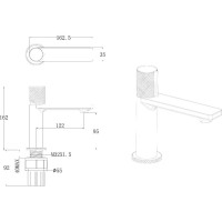 Смеситель для раковины ALLEN BRAU Liberty 5.33001-00 хром 00280691