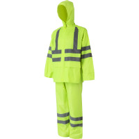 Влагозащитный костюм 2Hands повышенной видимости арт. KP1HV, цвет лимон, р-р L, Костюм КР1HV лимон -  L