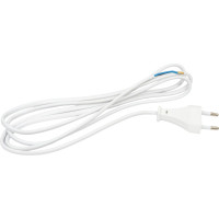 Провод с евроштекером duwi белый 1,8м H 03 VV-F 2x0,5 мм 28562 5