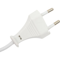 Провод с евроштекером duwi белый 1,8м H 03 VV-F 2x0,5 мм 28562 5