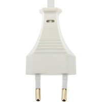 Провод с евроштекером duwi белый 1,5м H 03 VV-F 2x0,5 мм 28560 1