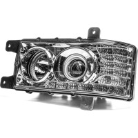 Блок-фара АВТОЭЛЕКТРИКА (12081) КАМАЗ-6520/6511/4308, левая, с ДХО, 16LED светодиодов Н/О 09.2112