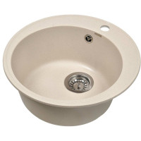 Кухонная мойка из искусственного гранита WISENT крем MWR480-30/WGER013