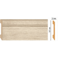 Плинтус напольный Decomaster 107x12x2400 мм D105-72 ДМ