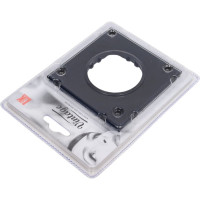 1-постовая рамка LK Studio квадратная из натурального темного стекла LK Vintage 884110-1