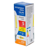 Светодиодная лампа Volpe LED-C35-5W/3000K/E14/CL/SLF UL-00008324