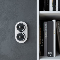 Одноклавишный переключатель WERKEL W5812051/ Vintage (черный матовый/хром) a055914