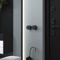 Одноклавишный переключатель WERKEL W5812051/ Vintage (черный матовый/хром) a055914