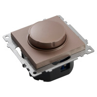 Диммирующий выключатель STEKKER TRIAC (механизм), GLS10-7106-02, 250V, 500W, серия Катрин, шампань 39601