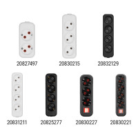 Розеточная колодка TDM ELECTRIC 4 гнезда 2П+3 16А 250В белая серии Народная SQ1806-0420