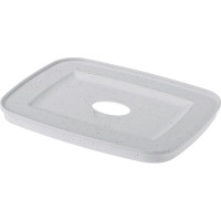 Лоток Econova Velvet с крышкой 150x115x70 мм, 0,9 л светло-серый флэк 433238738