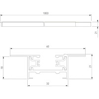 Встраиваемый однофазный шинопровод Elektrostandard - 85082/00 / черный (1м.) a057091