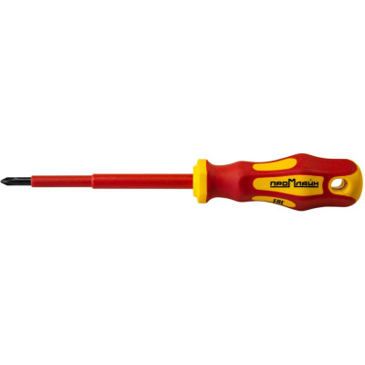 Диэлектрическая крестовая отвёртка Промлайн PH1x100 мм, до 1000 В, Cr ПЛ032534_z022