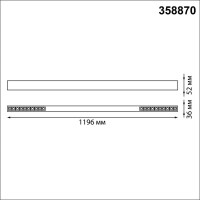 Накладной/подвесной светодиодный светильник NOVOTECH LED 40W ITER 3588 358870