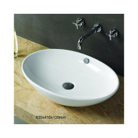 Накладная раковина Azario AZ-3077 размер 630х410х135 мм 00077043