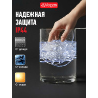 Электрогирлянда VEGAS Бахрома 192 холодных LED ламп, 6x0.6 м 55157