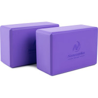 Блок для йоги ZDK фиолетовый, 2шт, 23x15x8см, 180г ZDKblock7.5/violet