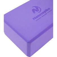 Блок для йоги ZDK фиолетовый, 2шт, 23x15x8см, 180г ZDKblock7.5/violet