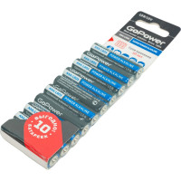 Батарейка GoPower LR03 AAA BL10 Alkaline 1.5V (10/60/360) 00-00019864