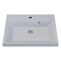 Кварцевая раковина для ванной комнаты Uperwood Classic Quartz 60 см, белая матовая, жасмин 291030000