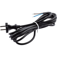 Сетевой шнур с вилкой ЭРА UX-2x0,75-5m-B 5м ПВС 2x0,75мм2 черный Б0048687