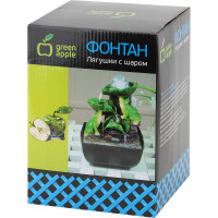 Настольный фонтан с подсветкой GREEN APPLE GAFN01504 Лягушки с шаром Б0038777