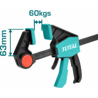 Быстрозажимная струбцина TOTAL THT1340603