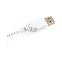 Линейная статичная гирлянда FERON CL576 Роса, 10м USB 2700K, прозрачный шнур, 48186