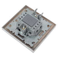 Выключатель Эксклюзивный Белый двухклавишный Metronex Electric FVK050102BEL