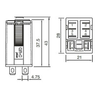 Промежуточное реле ComatReleco C7-A20DX/DC110V PN1038