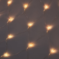 Электрическая гирлянда LED Сноубум сеть 96LED, шампань, 1.4x1.5м, пост. свечение, ПВХ прозрач, 220В 362-090