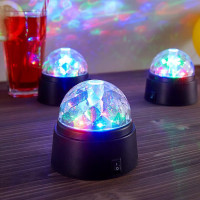 Шар VEGAS Диско 6 разноцветных LED ламп, 9х9 см, 3хАА 48 2 55130