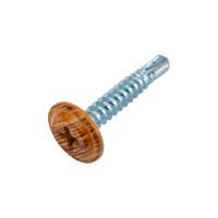 Саморез Daxmer с прессшайбой ПШС 4,2x25 сверло Золотой дуб 500 шт 00000346313