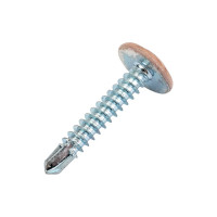 Саморез с прессшайбой Daxmer ПШС 4,2x25 500 шт., сверло, сосна 00000346315