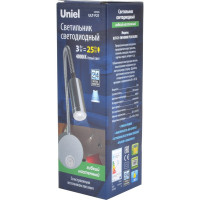 Светильник Uniel, ULT-F21-3W/4000K, IP20, SILVER, светодиодный, настенный, гибкий, UL-00004177
