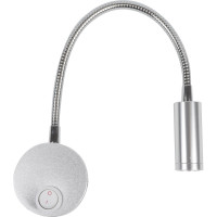 Светильник Uniel, ULT-F21-3W/4000K, IP20, SILVER, светодиодный, настенный, гибкий, UL-00004177