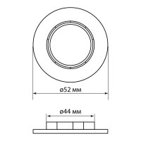 Кольцо для патрона TDM ELECTRIC Е27 (термостойкий пластик; белый) SQ0335-0162