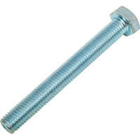 Болт МЕТАЛЛСЕРВИС М12x100, DIN 933, с полной резьбой, цинк, 4 шт. 1239015