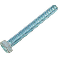 Болт МЕТАЛЛСЕРВИС М12x100, DIN 933, с полной резьбой, цинк, 4 шт. 1239015