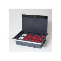 Люк на 8 постов SPL 45x45, металл/ пластик, с пластиковой коробкой, IP40 300008
