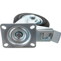 Колесо поворотное резина SCb 55 125 мм с тормозом (N) TOR 1024167