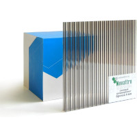 Сотовый поликарбонат 6 мм, 1050x750 мм, 1.2 кг/кв.м., бронза 1uv Novattro 4604638005565