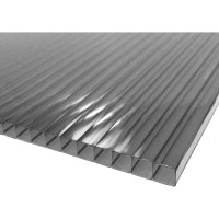 Сотовый поликарбонат 6 мм, 1050x750 мм, 1.2 кг/кв.м., бронза 1uv Novattro 4604638005565