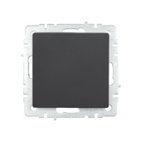 1-клавишный выключатель IEK Brite самовозвратный 10а вс10-1-4-брг графит BR-V14-0-10-K53
