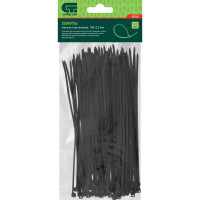 Хомуты СИБРТЕХ 150x2,5 мм, пластмассовые, черные, 100 шт 45545