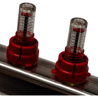 Коллектор из нержавеющей стали с расходомерами, с клапаном вып. воздуха и сливом 10 вых. STOUT SMS-0927-000010