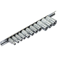 Набор головок Е-профиль 1/4", 3/8" и 1/2", 11 шт. FORCE 4113