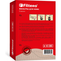 Фильтры для кофе, №4, 80 шт, корич Filtero