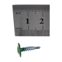 Прессшайба Качественный КРЕПЕЖ 4.2х16 мм, зеленый лист RAL 6002, сверло, 250 шт 0300205 КЧ